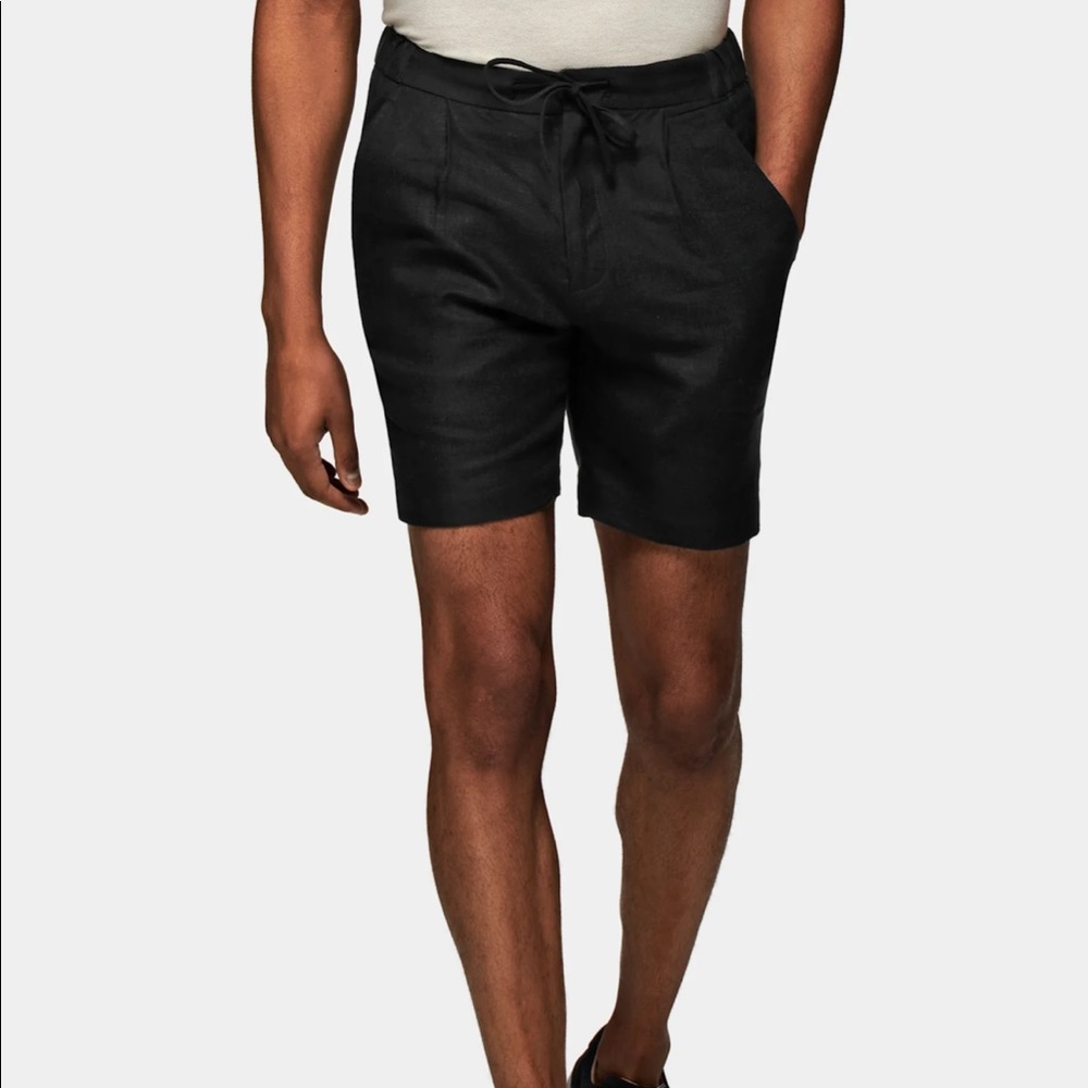 Black drawstring Ames shorts
